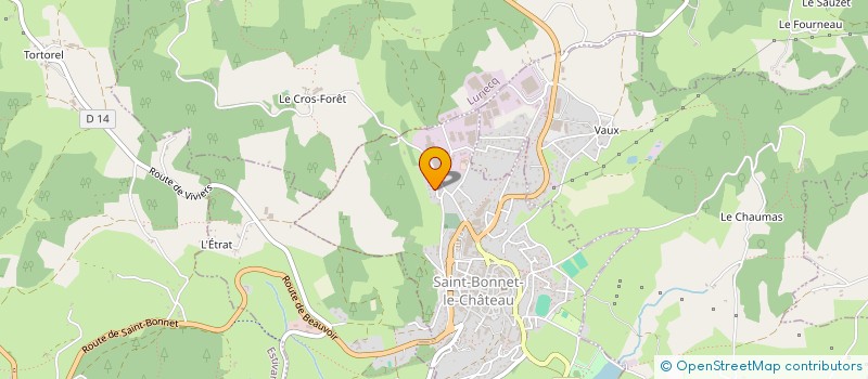 localisation de l'entreprise MONSIEUR ROMUALD POUYET  SAINT-BONNET-LE-CHATEAU