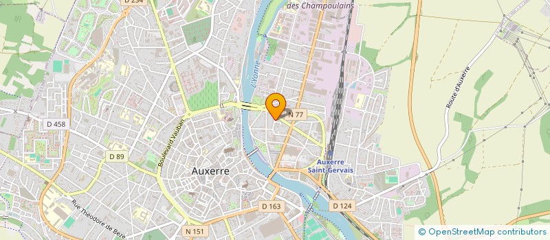 localisation de l'entreprise MONSIEUR ROMUALD PREVEREZ à AUXERRE