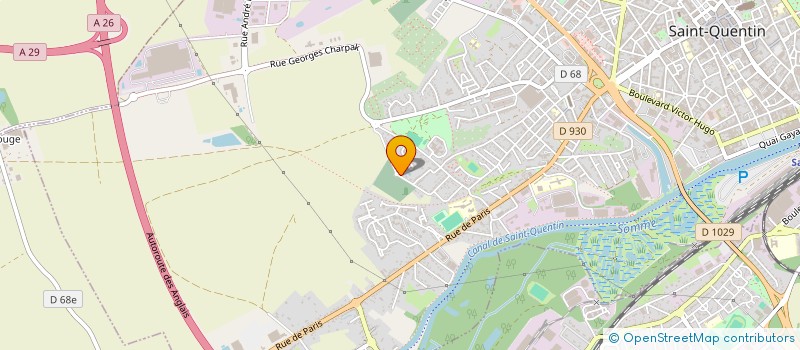 localisation de l'entreprise MONSIEUR ROMUALD PUDEPIECE  SAINT QUENTIN