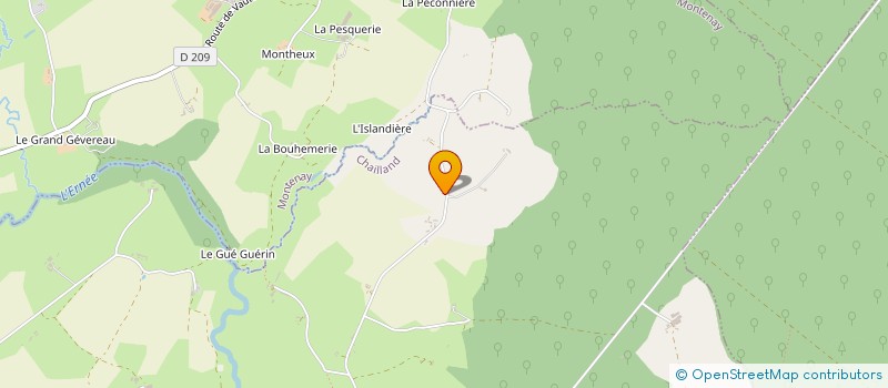 localisation de l'entreprise MONSIEUR ROMUALD QUINTON  CHAILLAND