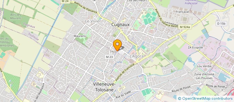 localisation de l'entreprise MONSIEUR ROMUALD RAEVESTEYN à CUGNAUX