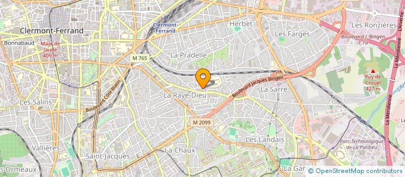 localisation de l'entreprise MONSIEUR ROMUALD RAFFAULT  CLERMONT-FERRAND