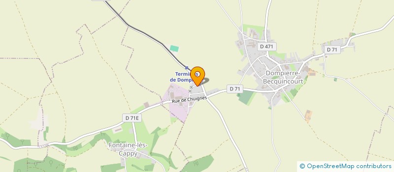 localisation de l'entreprise MONSIEUR ROMUALD RICHEN  DOMPIERRE-BECQUINCOURT