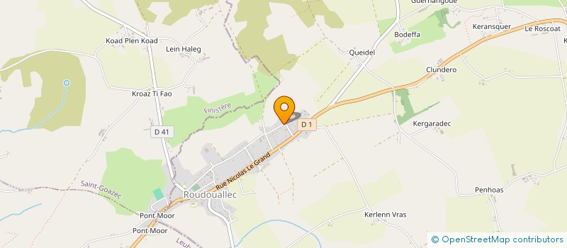 localisation de l'entreprise MONSIEUR ROMUALD ROBLET  ROUDOUALLEC