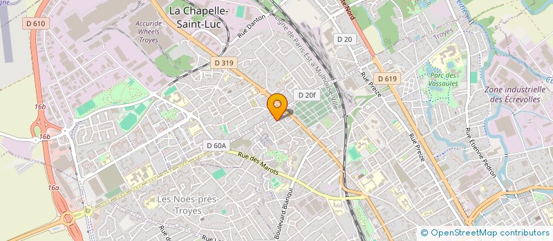 localisation de l'entreprise MONSIEUR ROMUALD SAUNOT  TROYES