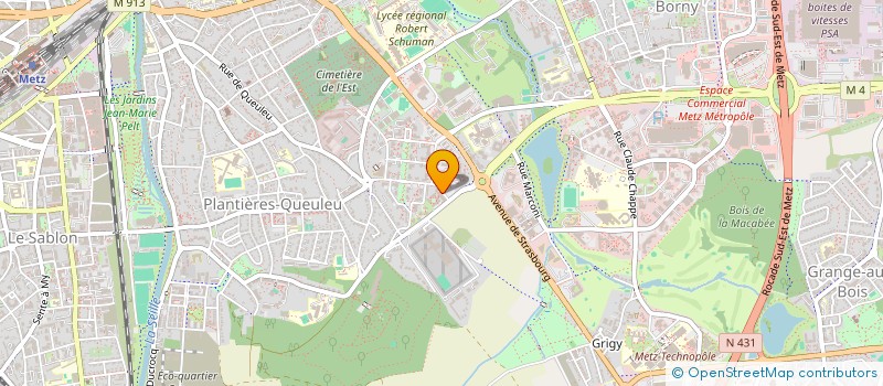 localisation de l'entreprise MONSIEUR ROMUALD SCHLEININGER  METZ