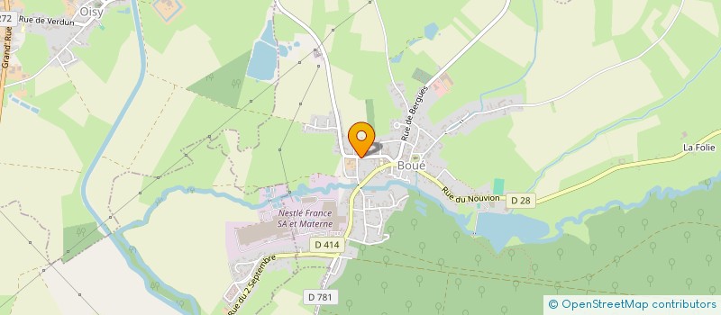 localisation de l'entreprise MONSIEUR ROMUALD SIMON  BOUE