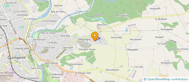 localisation de l'entreprise MONSIEUR ROMUALD SOUBEN  QUIMPERLE