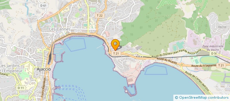 localisation de l'entreprise MONSIEUR ROMUALD STEPHANE CINIER  AJACCIO