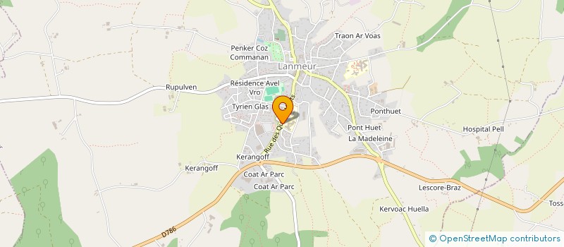 localisation de l'entreprise MONSIEUR ROMUALD TABAREAU  LANMEUR