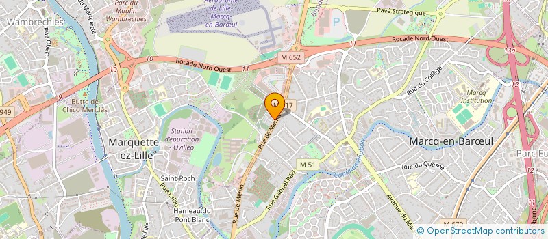 localisation de l'entreprise MONSIEUR ROMUALD TETCHOUANG SIGNE  MARQUETTE-LEZ-LILLE