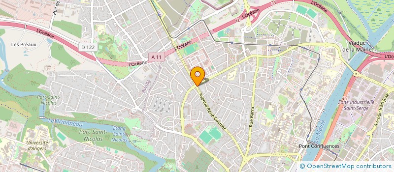 localisation de l'entreprise MONSIEUR ROMUALD THEBAULT à ANGERS