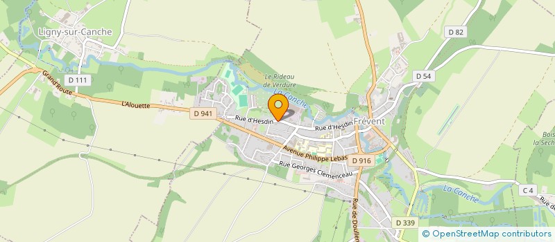 localisation de l'entreprise MONSIEUR ROMUALD THOMAS  CONCHY-SUR-CANCHE