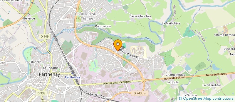 localisation de l'entreprise MONSIEUR ROMUALD TRAVERS  PARTHENAY