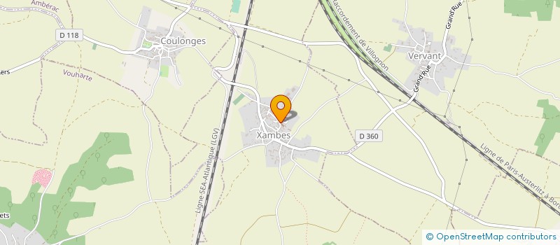 localisation de l'entreprise MONSIEUR ROMUALD TRIFAULT à XAMBES