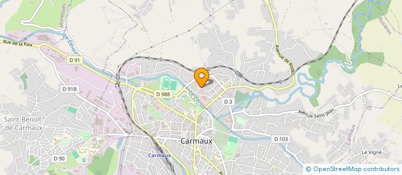 localisation de l'entreprise MONSIEUR ROMUALD TROUILLEZ  CARMAUX