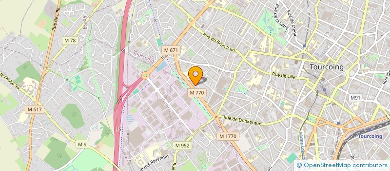 localisation de l'entreprise MONSIEUR ROMUALD VENANT  TOURCOING