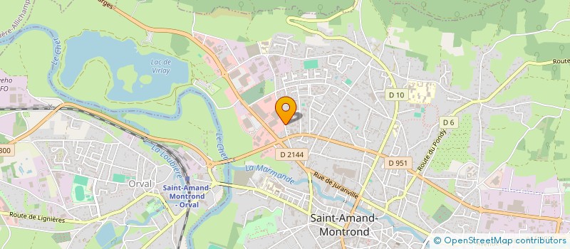 localisation de l'entreprise MONSIEUR ROMUALD VERRET  SAINT-AMAND-MONTROND