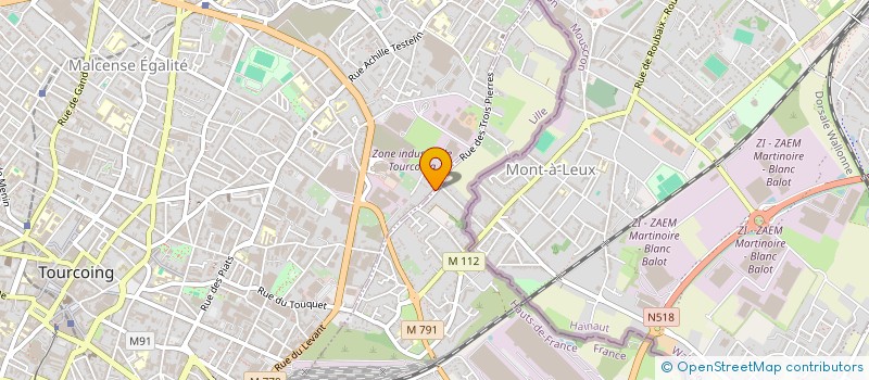 localisation de l'entreprise MONSIEUR ROMUALD VINCENT  TOURCOING