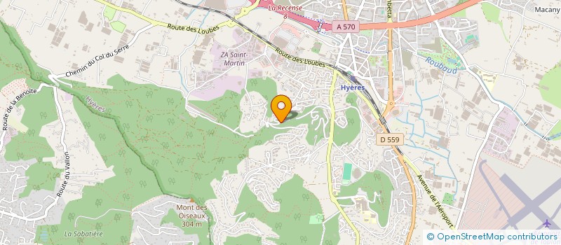 localisation de l'entreprise MONSIEUR ROMUALD YBORRA  HYERES