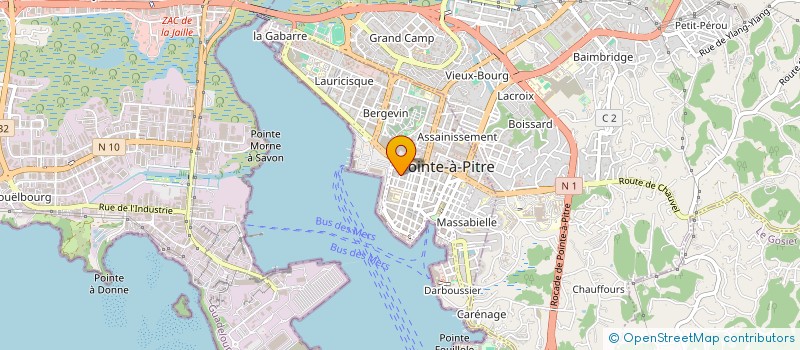 localisation de l'entreprise MONSIEUR ROMUL LAMBERT à POINTE-A-PITRE