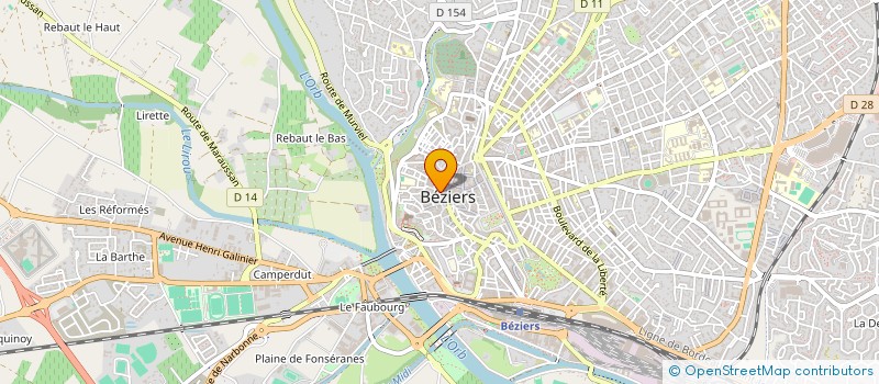 localisation de l'entreprise MONSIEUR RON HELLIGAR  BEZIERS