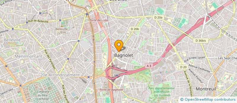 localisation de l'entreprise MONSIEUR RONAK BHAVSAR à BAGNOLET