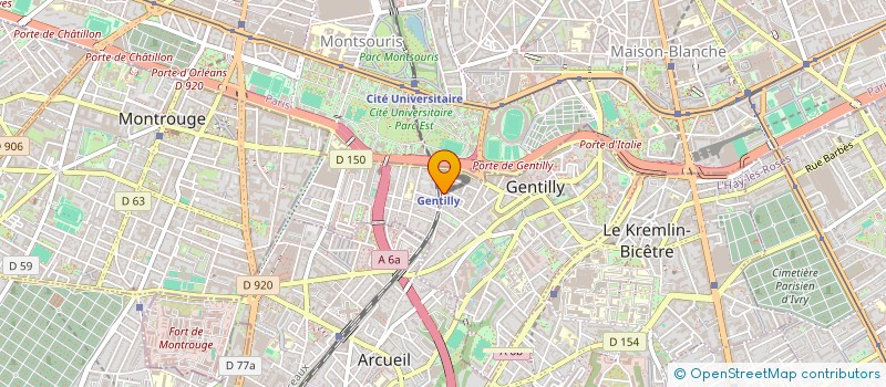 localisation de l'entreprise MONSIEUR RONALD BENERO à GENTILLY