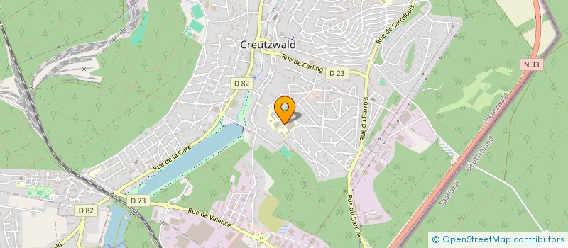 localisation de l'entreprise MONSIEUR RONALD BOSCH à CREUTZWALD