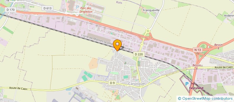 localisation de l'entreprise MONSIEUR RONALD BOULOGNE  CARPIQUET