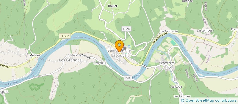 localisation de l'entreprise MONSIEUR RONALD BOURGOIN  SAINT-MARTIN-LABOUVAL