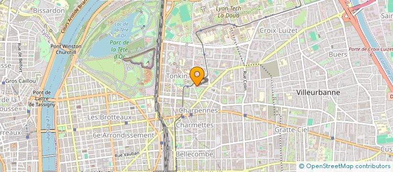 localisation de l'entreprise MONSIEUR RONALD COTTANCIN  VILLEURBANNE
