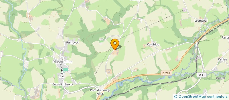 localisation de l'entreprise MONSIEUR RONALD DOHOLLOU  PLUSQUELLEC