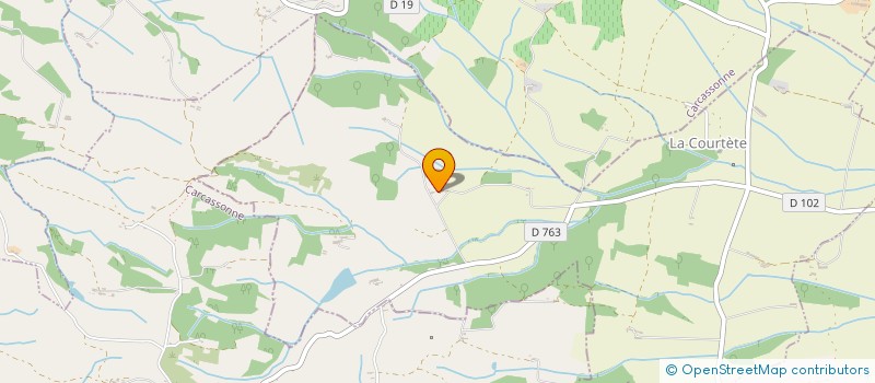 localisation de l'entreprise MONSIEUR RONALD GODEAU  LA COURTETE