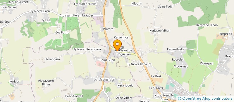 localisation de l'entreprise MONSIEUR RONALD GUEGUEN  PLEUVEN