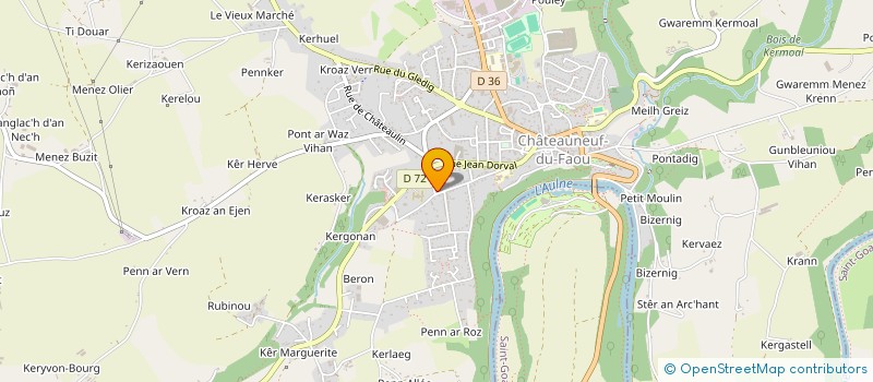 localisation de l'entreprise MONSIEUR RONALD HAWRYLAK à CHATEAUNEUF-DU-FAOU