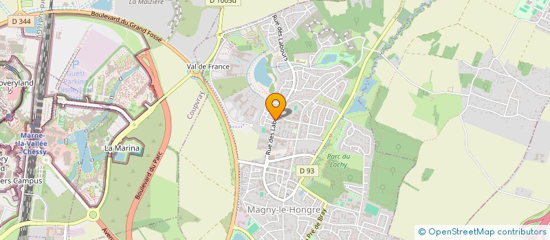 localisation de l'entreprise MONSIEUR RONALD HONORIN  MAGNY-LE-HONGRE