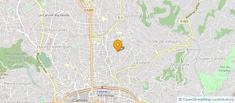 localisation de l'entreprise MONSIEUR RONALD MEANTI à CANNES