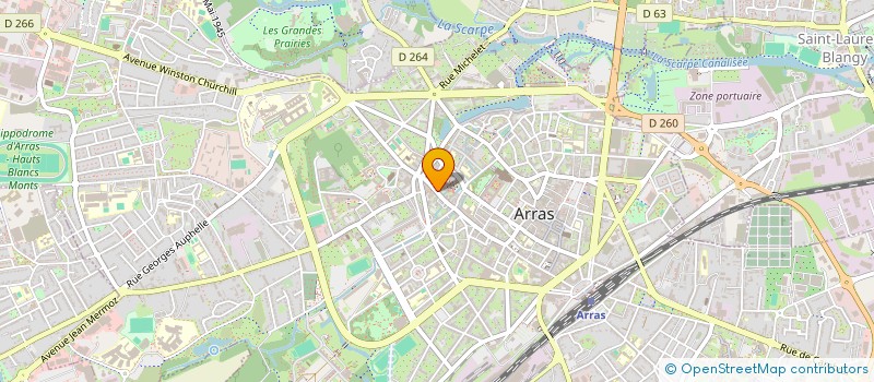 localisation de l'entreprise MONSIEUR RONALD NADALLE à ARRAS