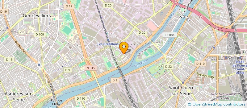 localisation de l'entreprise MONSIEUR RONALD PRISO MOUTOME  ASNIERES-SUR-SEINE