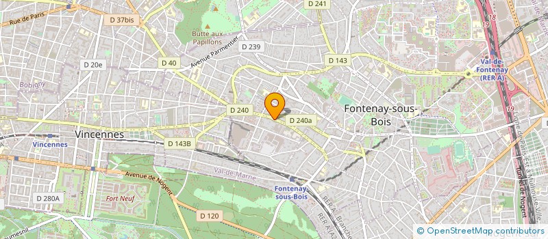localisation de l'entreprise MONSIEUR RONALD PRUDENT à FONTENAY-SOUS-BOIS