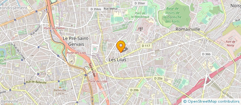 localisation de l'entreprise MONSIEUR RONALD SITBON à LES LILAS