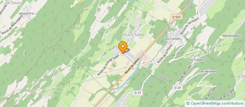 localisation de l'entreprise MONSIEUR RONALD VALLANT  VILLARD-SALLET