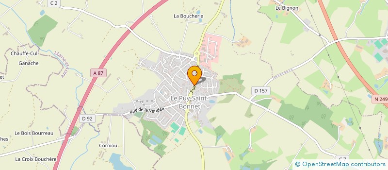 localisation de l'entreprise MONSIEUR RONALDO FAUCHARD à CHOLET