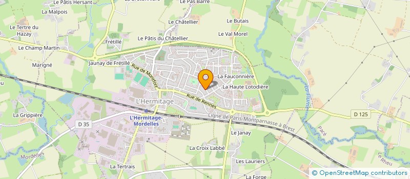 localisation de l'entreprise MONSIEUR RONAN BARENTIN  L'HERMITAGE