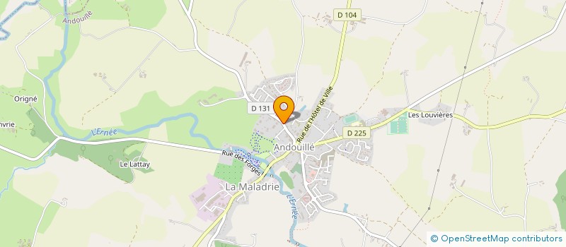 localisation de l'entreprise MONSIEUR RONAN BERROU  ANDOUILLE