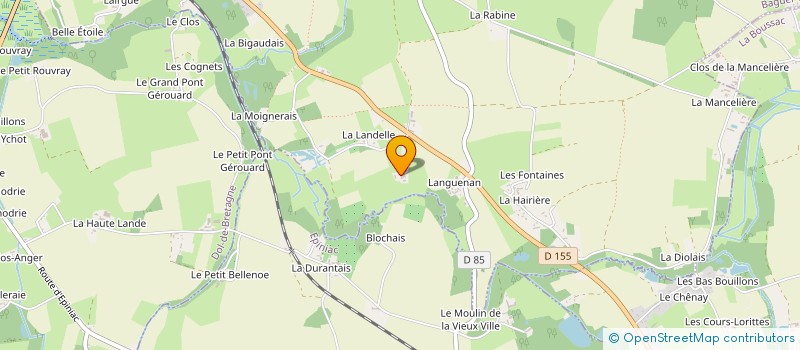 localisation de l'entreprise MONSIEUR RONAN BOURDAIS à BAGUER-PICAN