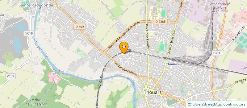 localisation de l'entreprise MONSIEUR RONAN BOURREAU  THOUARS