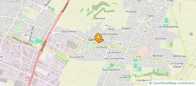 localisation de l'entreprise MONSIEUR RONAN BRAVAIS  GENAS