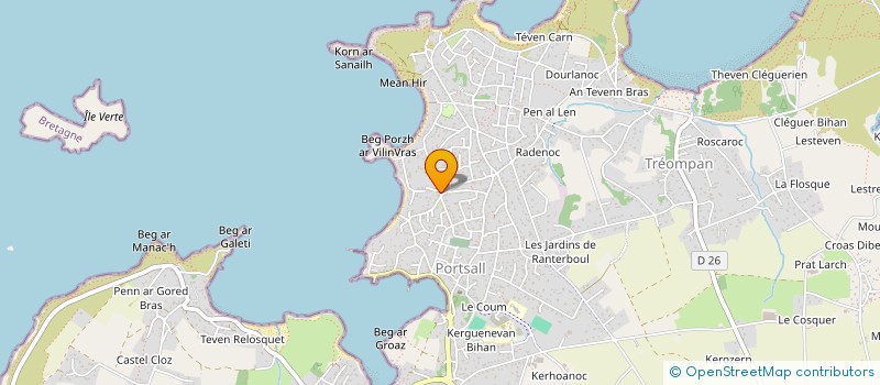 localisation de l'entreprise MONSIEUR RONAN CALVARIN  PLOUDALMEZEAU
